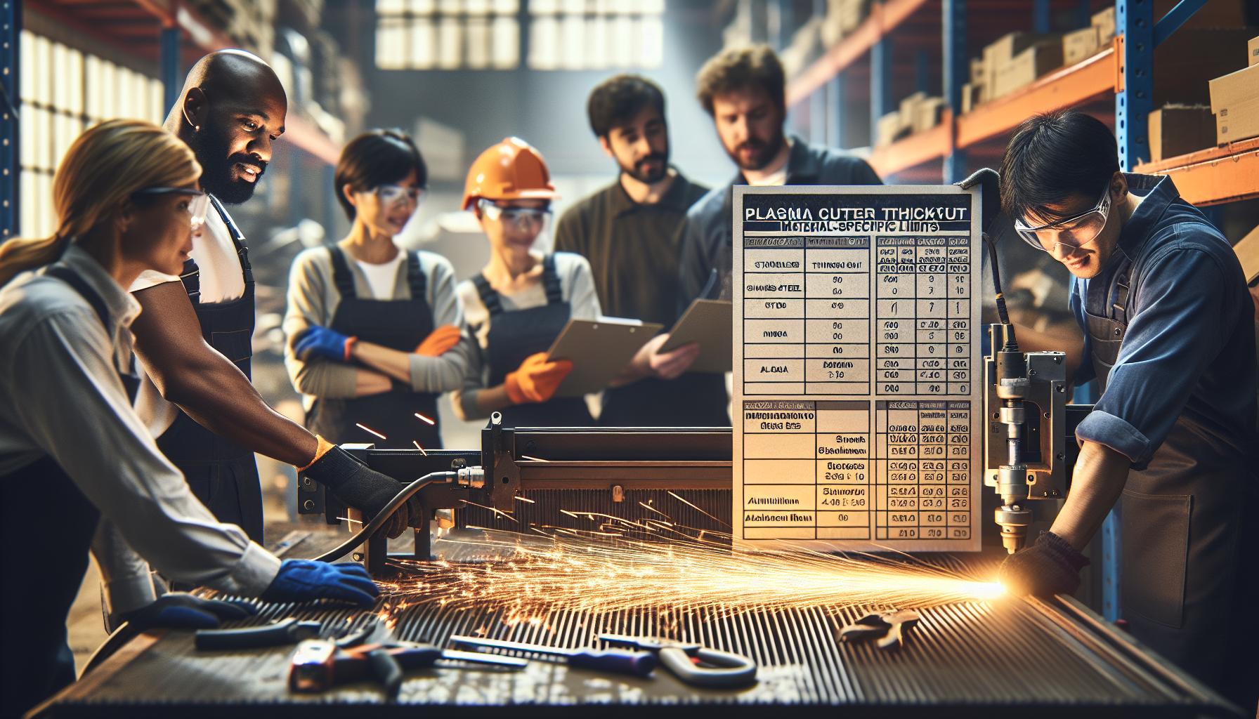 Plasma Cutter Thickness Chart: Material-Specific Limits